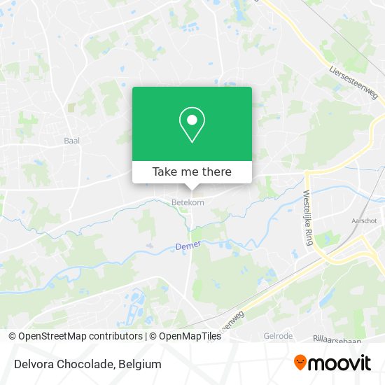 Delvora Chocolade map