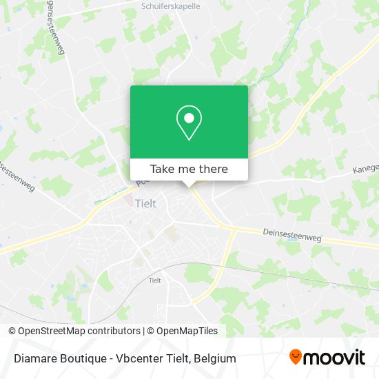 Diamare Boutique - Vbcenter Tielt map