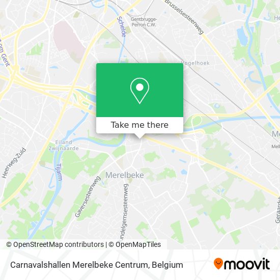 Carnavalshallen Merelbeke Centrum map