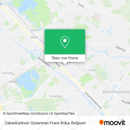 Zakenkantoor Oyserman Frans Bvba plan