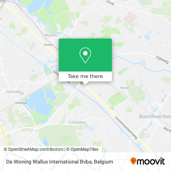 De Woning Wallux International Bvba map