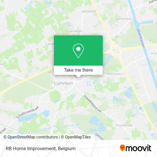 RB Home Improvement map