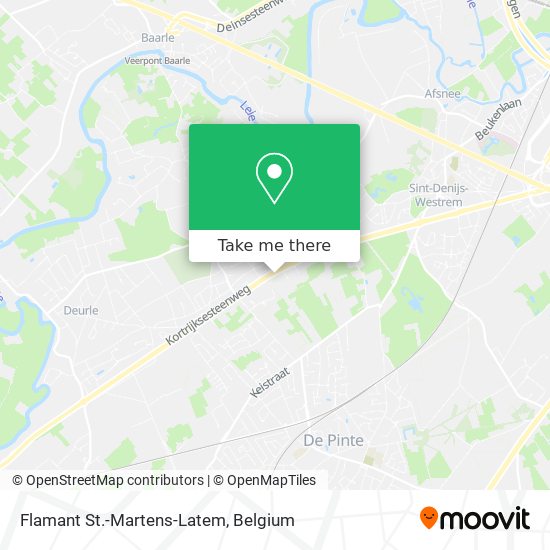 Flamant St.-Martens-Latem map