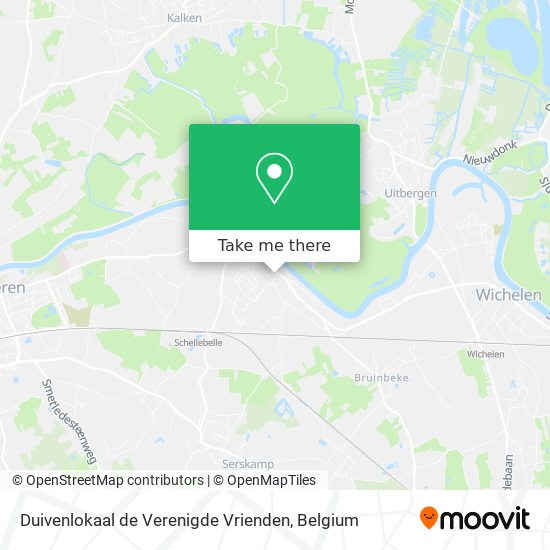 Duivenlokaal de Verenigde Vrienden plan