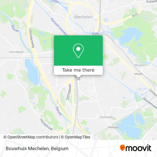 Bouwhuis Mechelen map