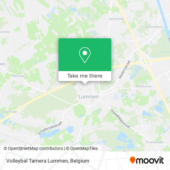 Volleybal Tamera Lummen map