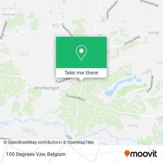 100 Degrees Vzw map