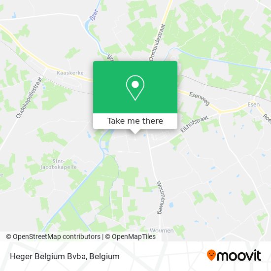 Heger Belgium Bvba map