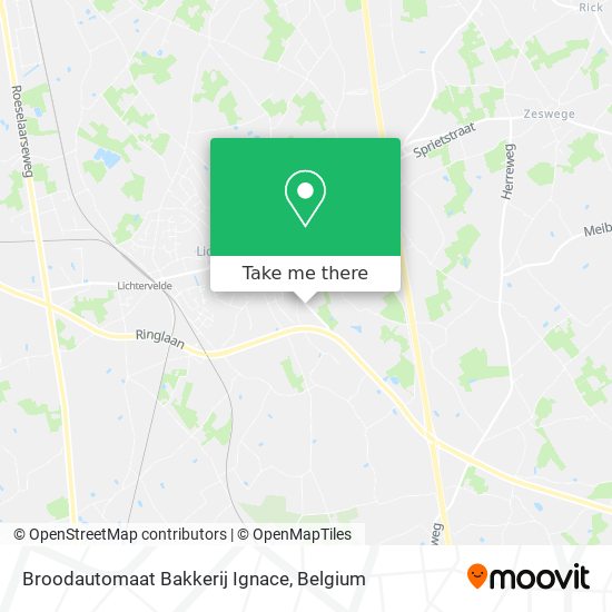 Broodautomaat Bakkerij Ignace map