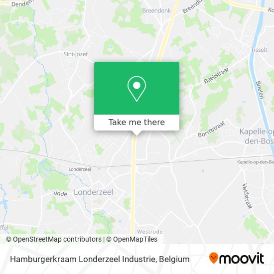 Hamburgerkraam Londerzeel Industrie map