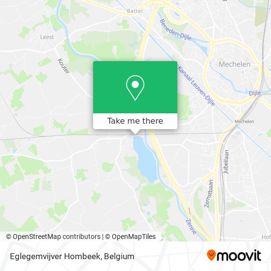 Eglegemvijver Hombeek map