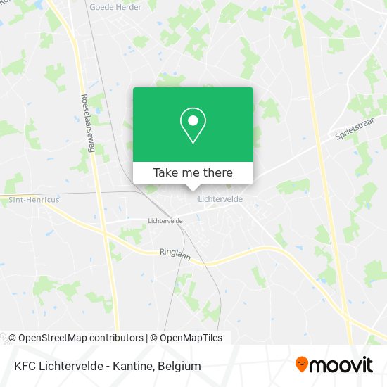 KFC Lichtervelde - Kantine plan