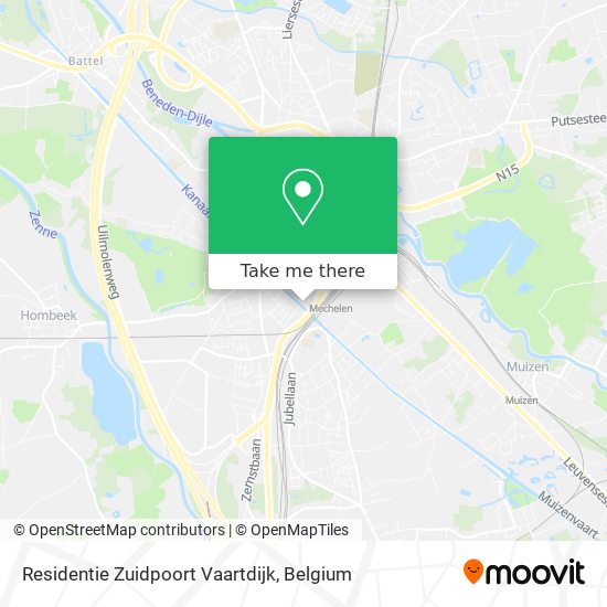 Residentie Zuidpoort Vaartdijk map