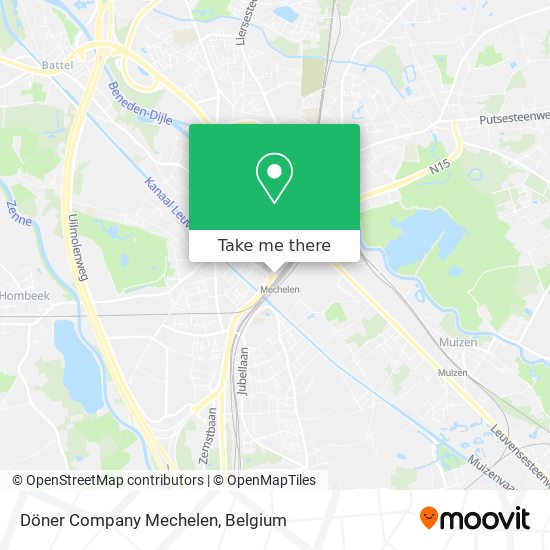 Döner Company Mechelen map