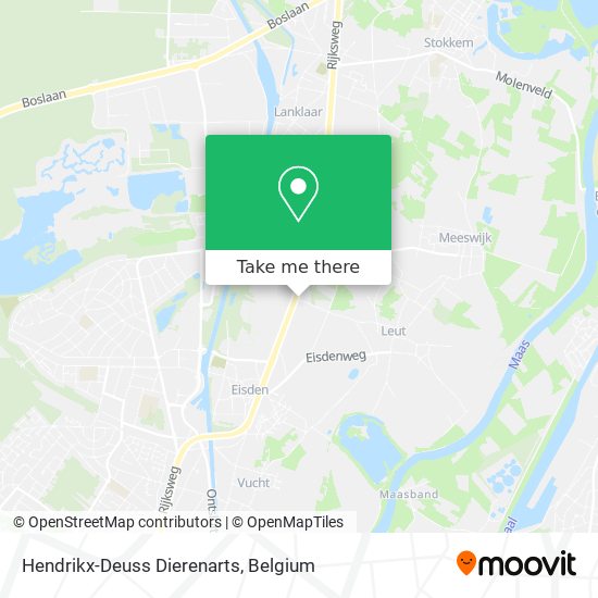 Hendrikx-Deuss Dierenarts map