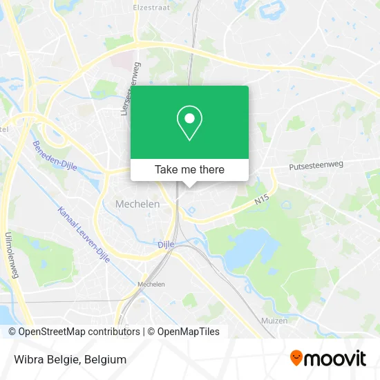 Wibra Belgie map