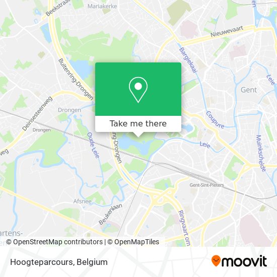 Hoogteparcours map