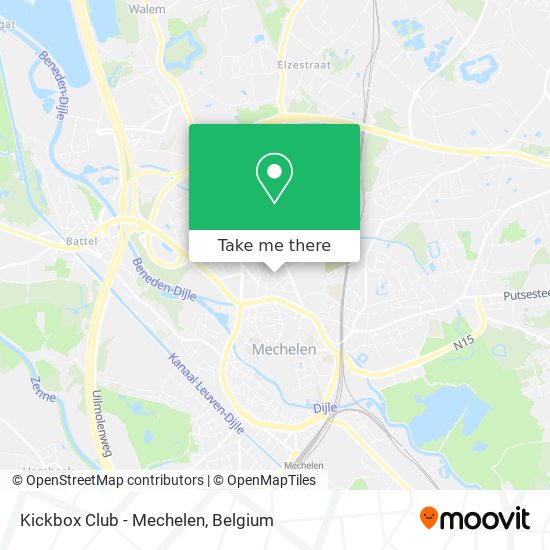 Kickbox Club - Mechelen map