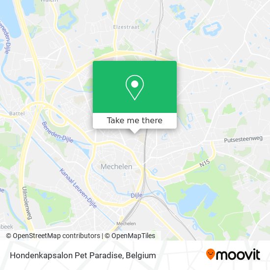 Hondenkapsalon Pet Paradise plan