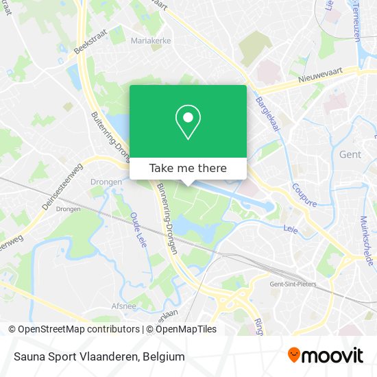 Sauna Sport Vlaanderen map