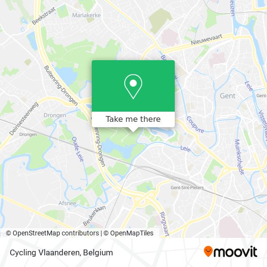 Cycling Vlaanderen map