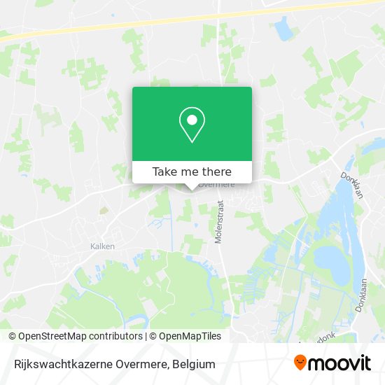 Rijkswachtkazerne Overmere plan