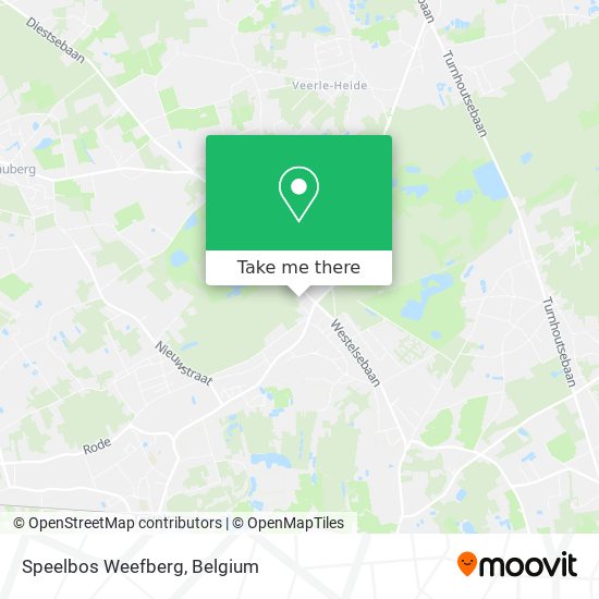 Speelbos Weefberg map