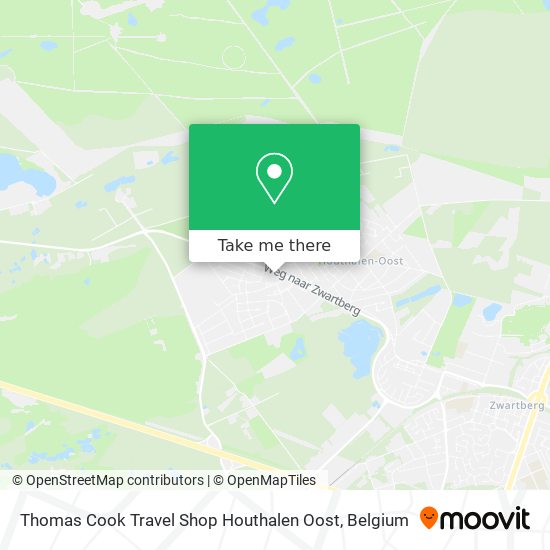 Thomas Cook Travel Shop Houthalen Oost map