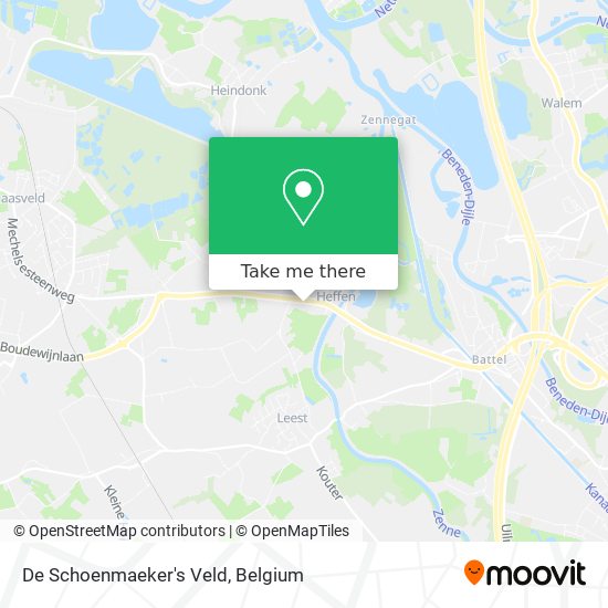 De Schoenmaeker's Veld map