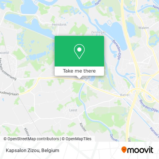 Kapsalon Zizou map