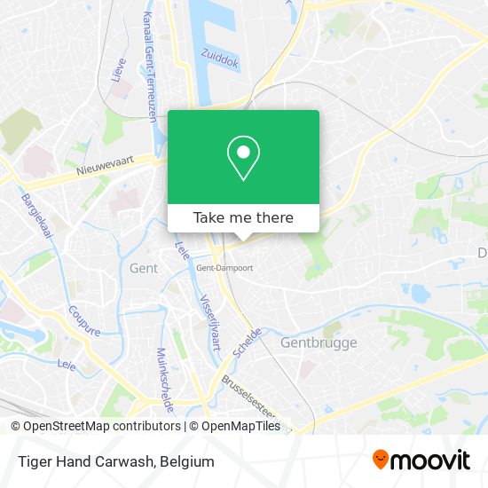 Tiger Hand Carwash map
