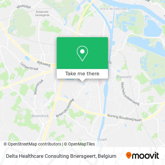 Delta Healthcare Consulting Briersgeert map