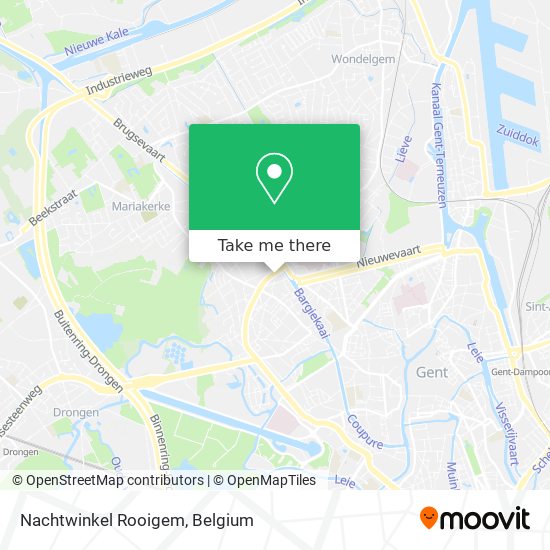 Nachtwinkel Rooigem plan