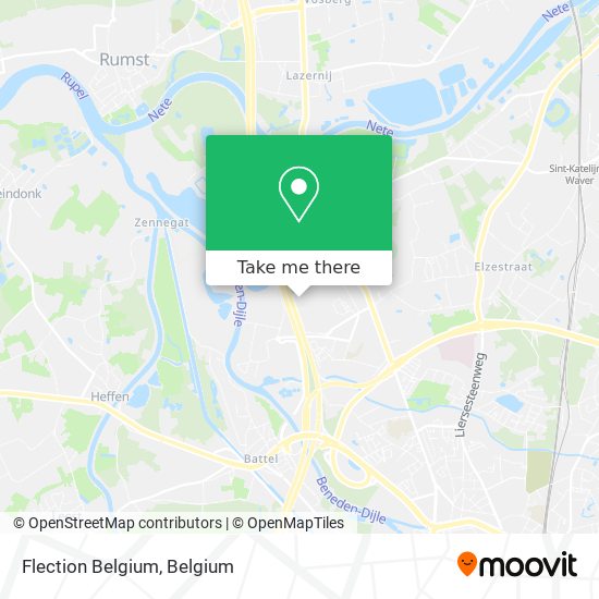 Flection Belgium map