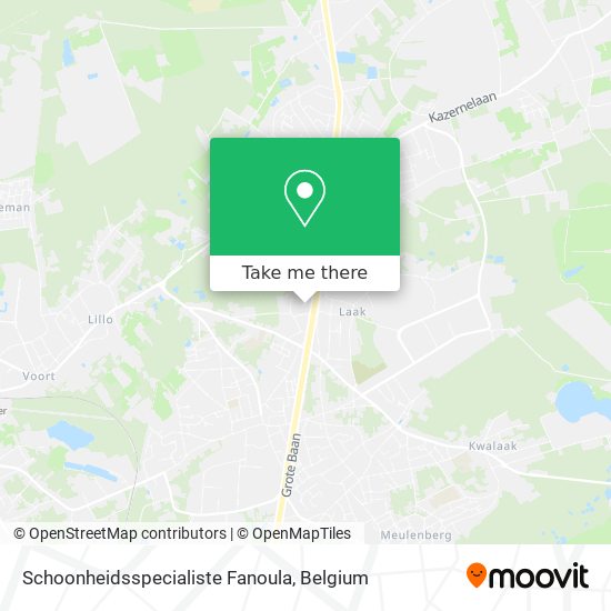 Schoonheidsspecialiste Fanoula map