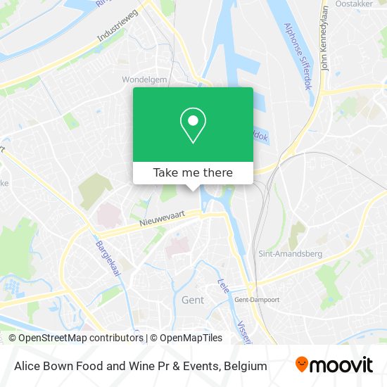 Alice Bown Food and Wine Pr & Events map