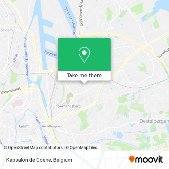 Kapsalon de Coene map