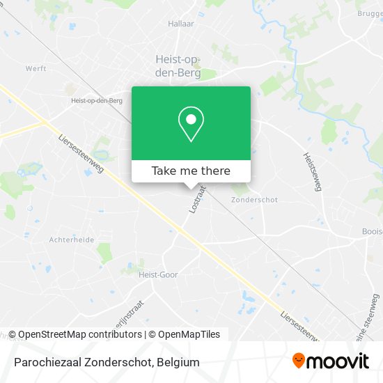 Parochiezaal Zonderschot plan