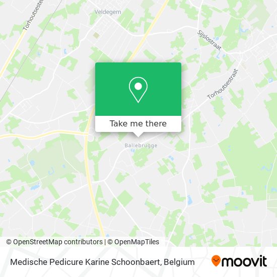 Medische Pedicure Karine Schoonbaert map