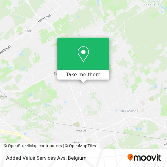 Added Value Services Avs map