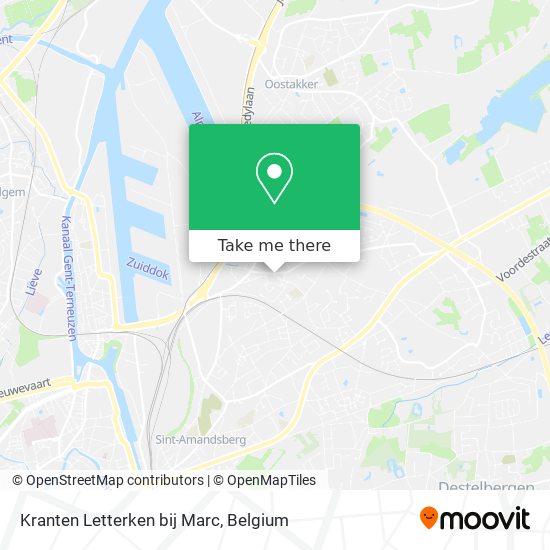 Kranten Letterken bij Marc map