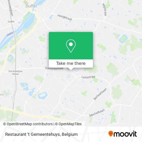 Restaurant 't Gemeentehuys plan