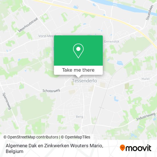 Algemene Dak en Zinkwerken Wouters Mario map