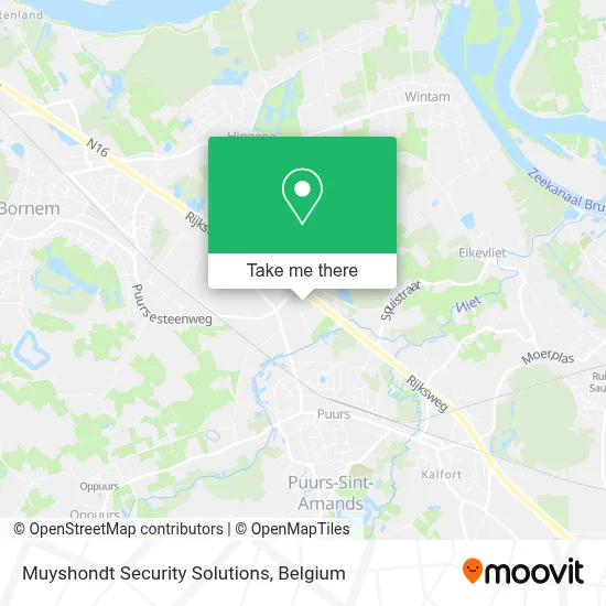 Muyshondt Security Solutions map