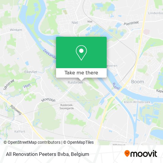 All Renovation Peeters Bvba map