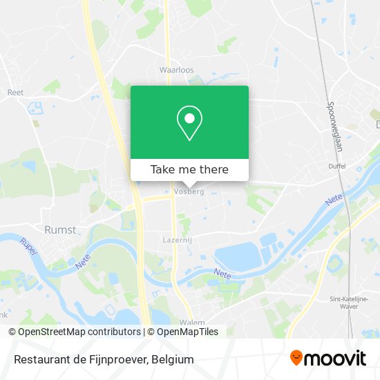 Restaurant de Fijnproever map