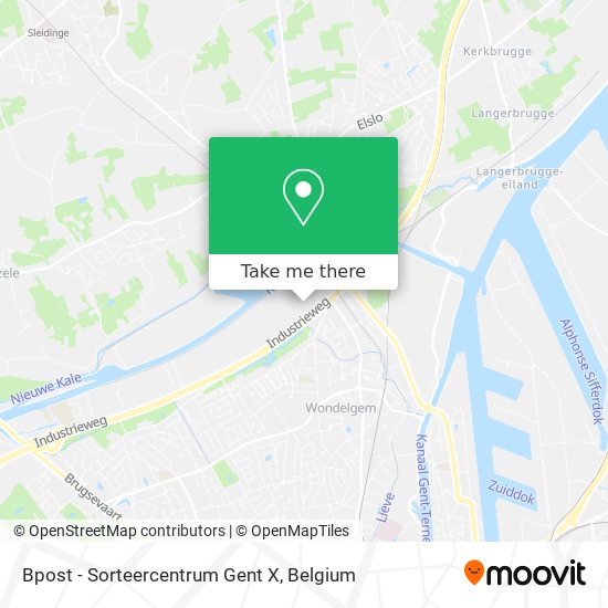 Bpost - Sorteercentrum Gent X map