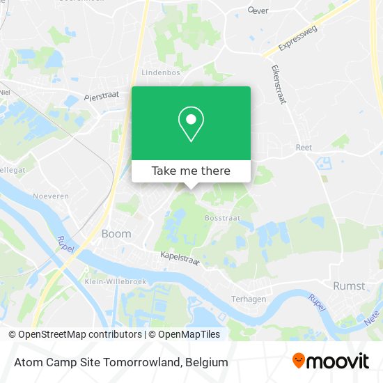 Atom Camp Site Tomorrowland map