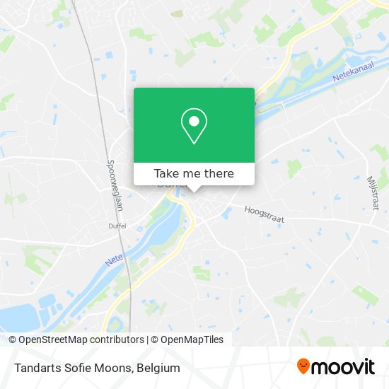 Tandarts Sofie Moons map