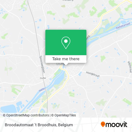 Broodautomaat 't Broodhuis plan